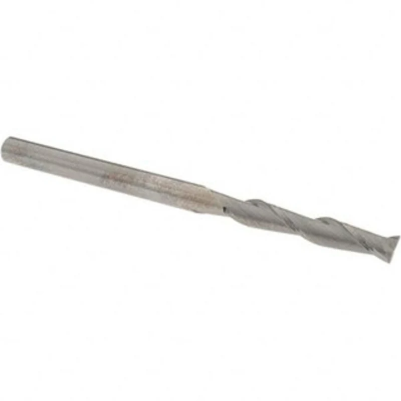 OSG 3/16, 1-1/8 LOC, 3/16 Shank Diam, 3 OAL, 2 Flute, Solid Carbide Square End Mill Single End, Uncoated, Spiral Flut...